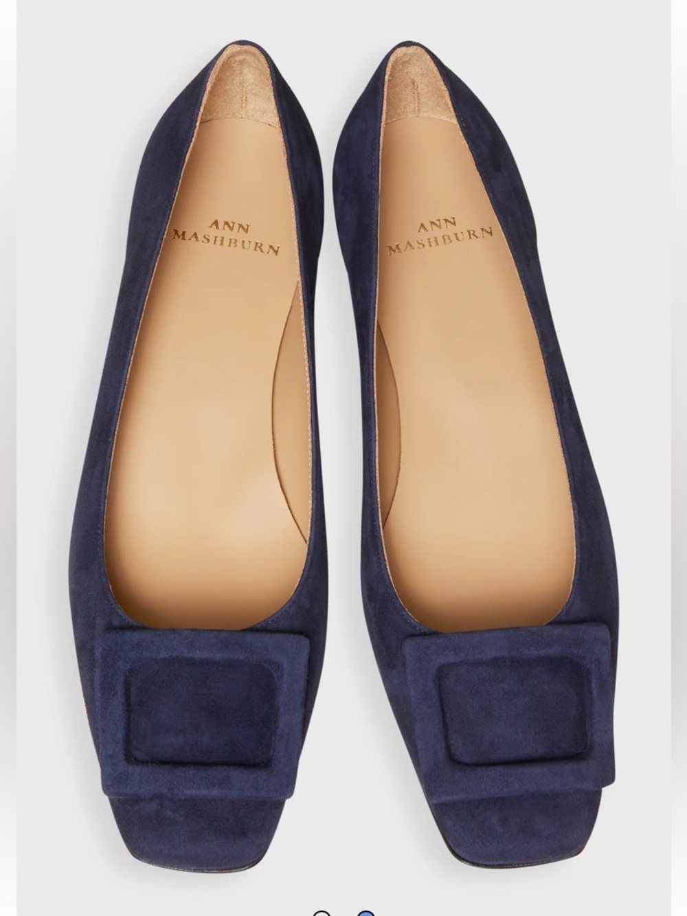 Ann Mashburn Buckle Shoe Navy Suede size EU 37- 6 1/2 US